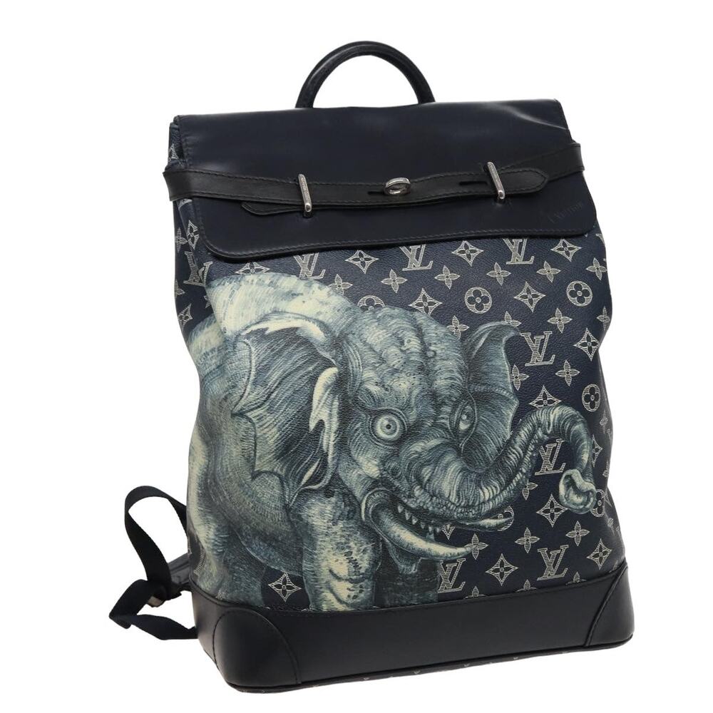 LOUIS VUITTON Monogram Savanna Steamer Backpack Black M54126